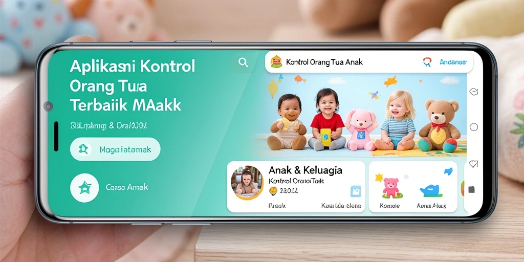 Tampilan antarmuka aplikasi Kontrol Orang Tua yang intuitif dan informatif.