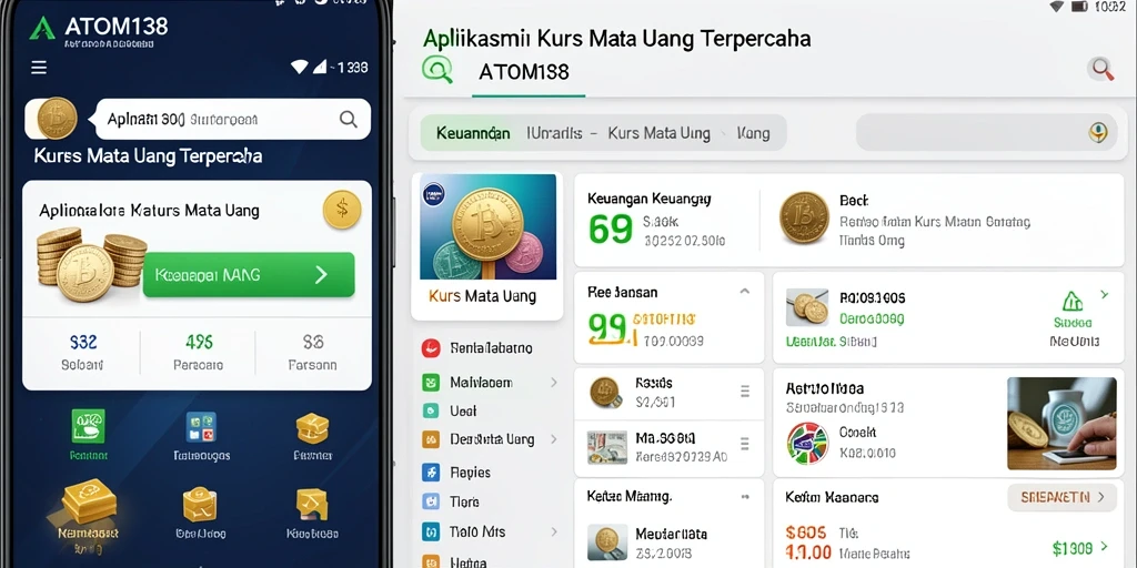 Tampilan antarmuka ATOM138 yang mudah dipahami untuk Kurs Mata Uang.