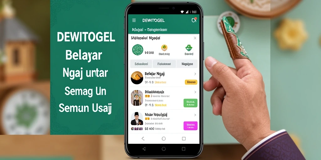 Tampilan antarmuka DEWITOGEL yang intuitif dan menarik.