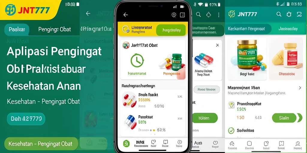 Antarmuka JNT777 yang ramah pengguna untuk pengingat obat.