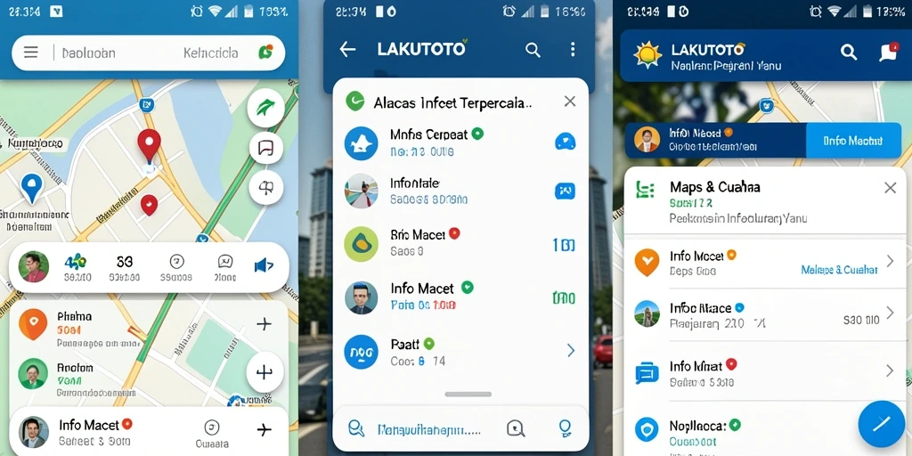 Tampilan antarmuka LAKUTOTO yang informatif dan mudah dinavigasi.