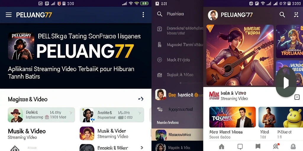 Antarmuka pengguna PELUANG77 saat menampilkan video streaming yang menarik.